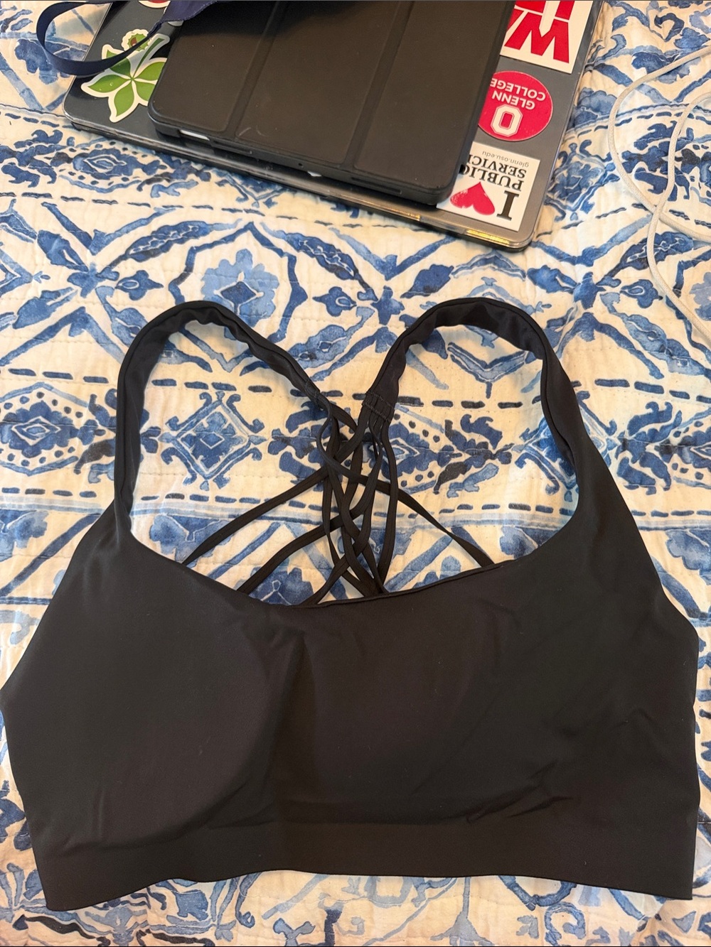 LULULEMON s/mBlack Strappy Bralette - Women Intimates & Sleepwear